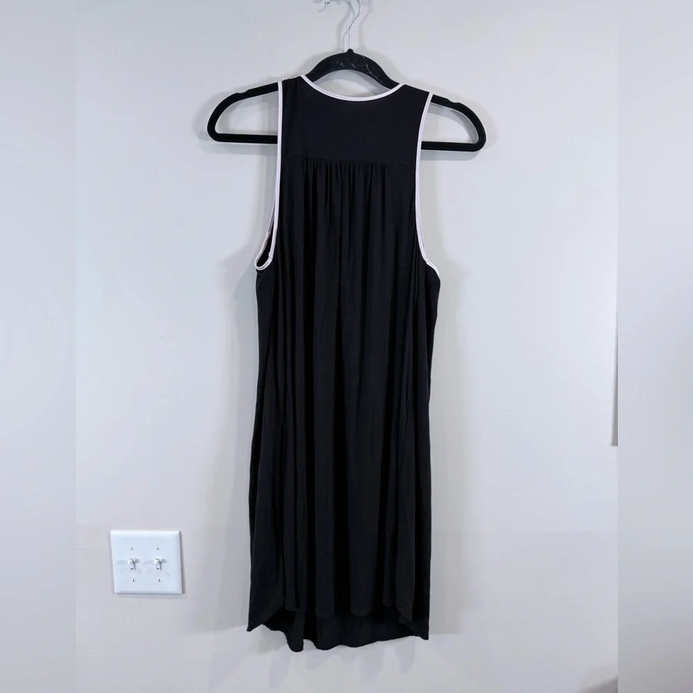 🔥Kate Spade Women’s Black Tank Dress with Pink Trim Size S EC🔥
